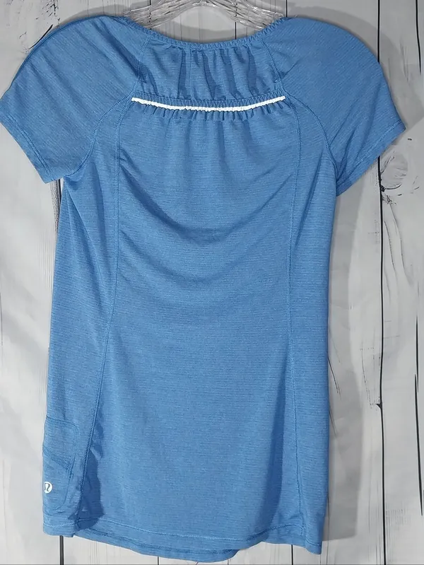 Lululemon Run Wild Short Sleeve Activewear Athleisure Tech Shirt - Image 4