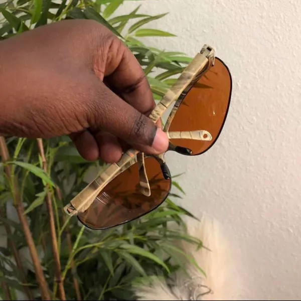 Y2K Green Camo Orange Shield Oversize Sunglasses Streetwear Grunge Baddie Trendy 2000s - Image 5