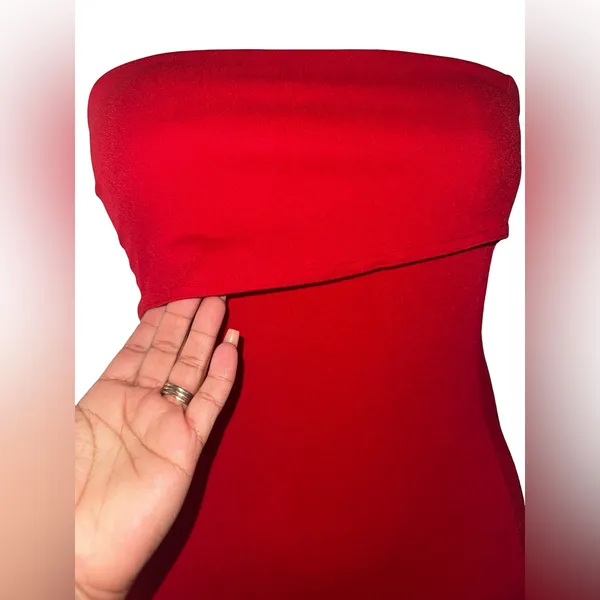 Pretty Little Thing Elegant Red Evening Gown - Image 3