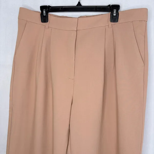 Abercrombie & Fitch Tan Sloane Tailored Wide Leg Pants NWT - Image 6