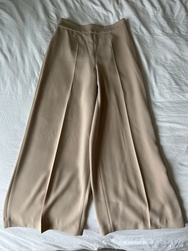 ZARA High Waist Wide Leg Ankle Pants - Image 4