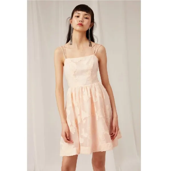 Keepsake The Label Offset Mini Dress Blush Pink Size M - Image 3