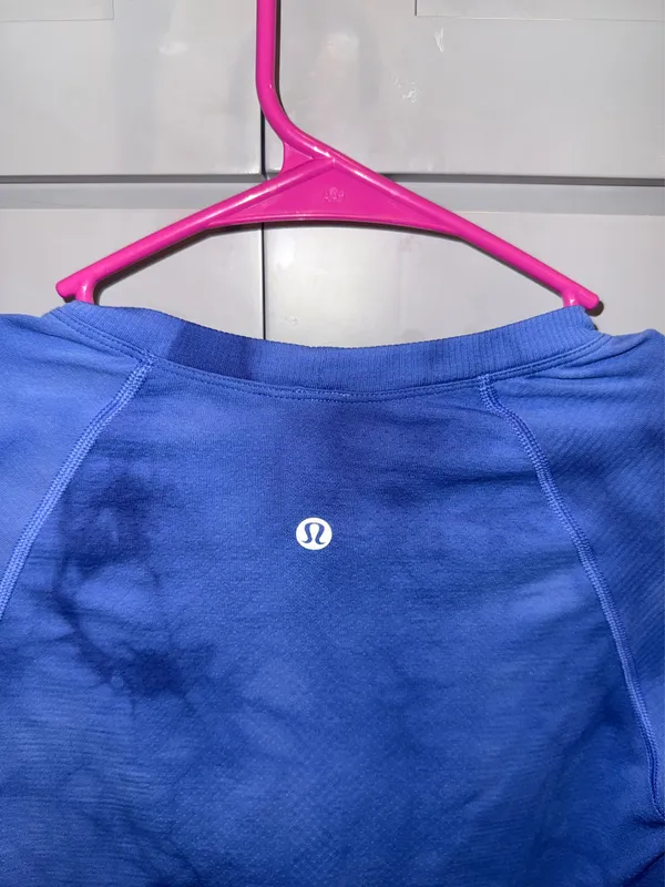 Lululemon Blue Tie-Dye Swiftly Tech Long Sleeve - Image 3