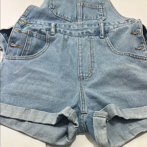 Light Blue Denim Overalls Size XS - Image 15
