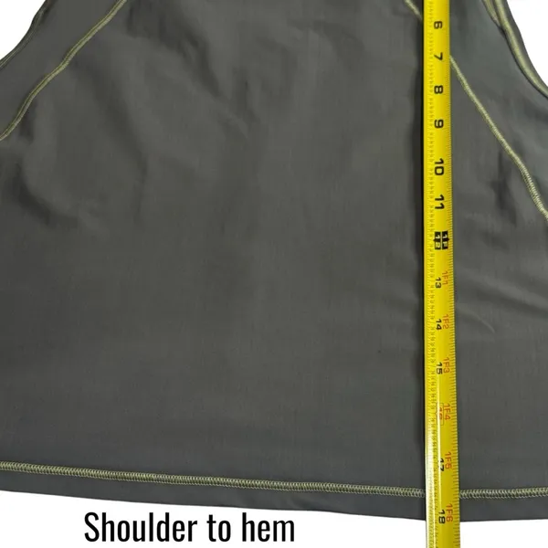 LuLuLemon Olive Green Mesh Detail Athletic Tennis Pickleball‎ Crop Tank Size S/M - Image 9