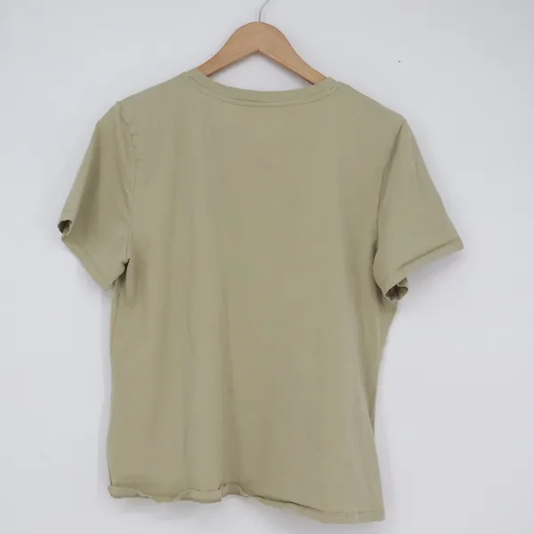 A New Day Womens Sage Green Short Sleeve Crewneck Cotton Stretch T-Shirt Large - Image 4