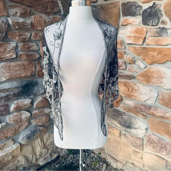 Vintage Beaded Cape - Image 8