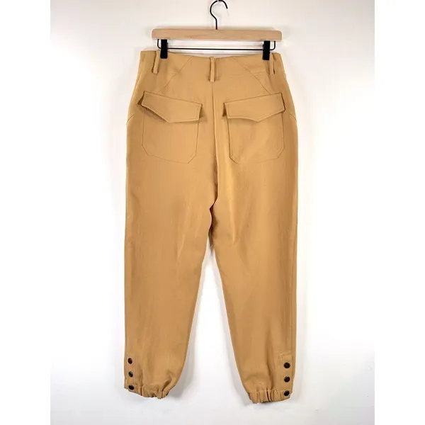 VERONICA BEARD Pants Brown Manisha Utilitarian Joggers Safari Trouser Size 6 - Image 3