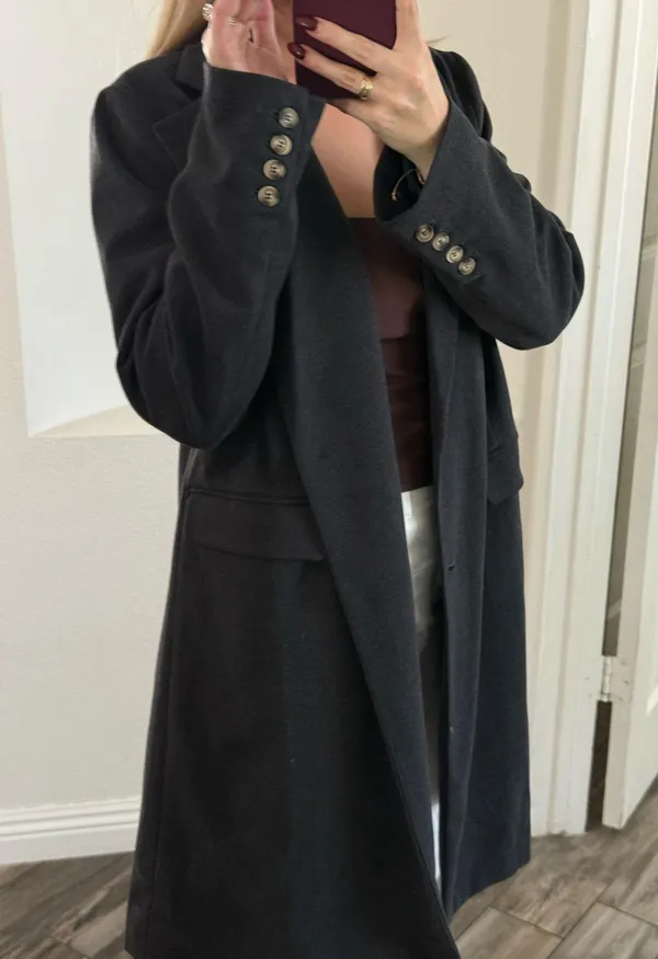Lulus dark grey coat - Image 7