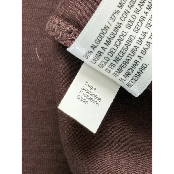 Wild Fable NWT Short Sleeve One Shoulder Mini Shift Dress Large Brown‎ Stretch - Image 5