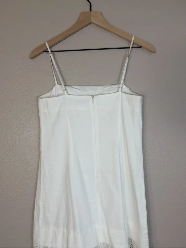 Mon Renn Agua Anglaise White Eyelet Lace Maxi Dress size Small $219 - Image 10