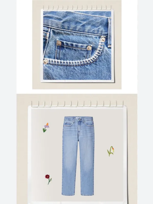 JWA/Uniqlo Light Wash Women’s Slim Straight Jeans - Image 2
