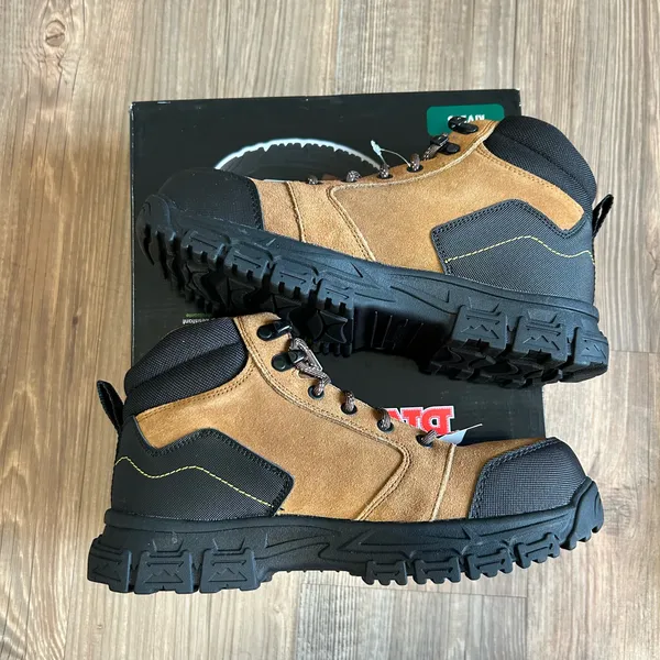 NEW Steel Toe Brahma Working Boots Brown Size 7 - Image 2