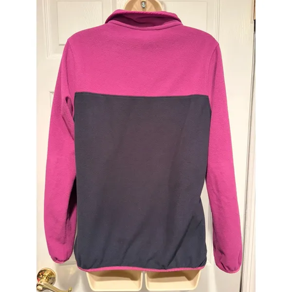 Patagonia Synchilla Snap T Pullover Pink Navy Womens M Fleece 26020 - Image 4