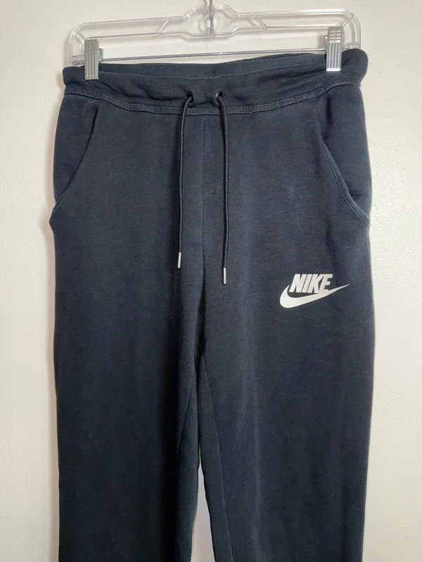 Nike Sportswear Club Fleece Jogger Sweatpants Black Logo Mid-rise - Image 4