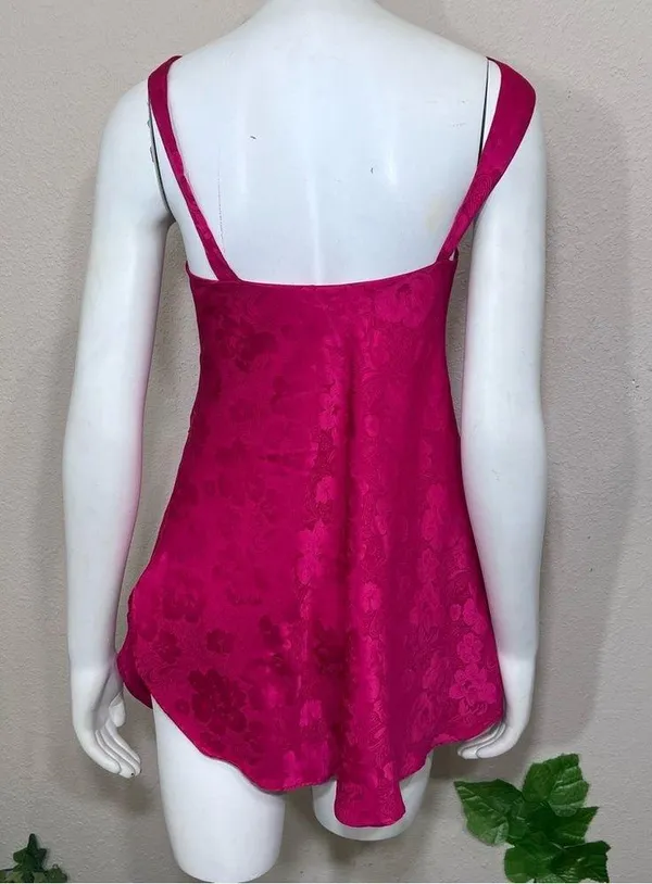 Victoria Secret Pink Lace Gold Label Vintage Rare Night Dress Slip - Image 9