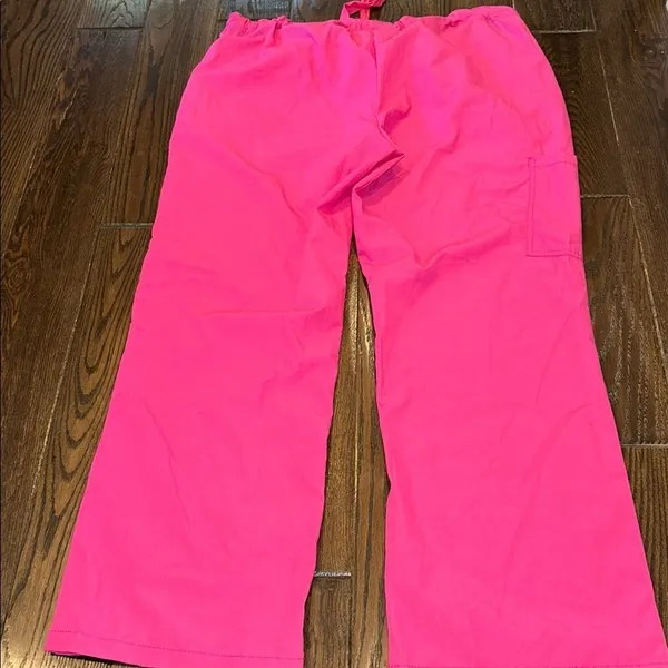 Divine curves nurses scrub pants size 2X Bright Pink - Image 7