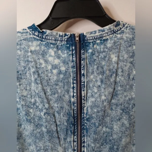 Ali & Kris Acid Wash Denim T-Shirt Dress Size‎ Large - Image 7
