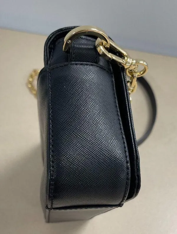 Tory Burch Robinson Mini Bag, Black w/ Gold-tone Hardware - Preowned - Image 7