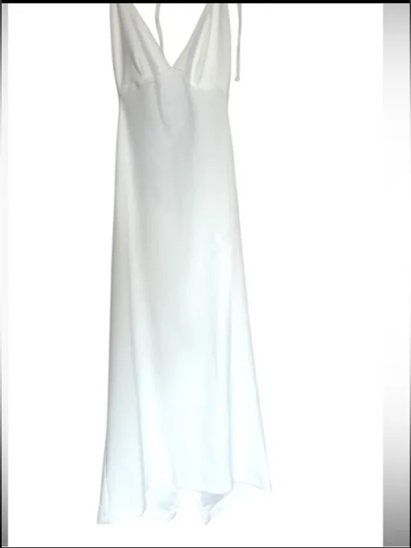 Frankie’s Bikinis Benetar white terry halter dress NWT - Image 7