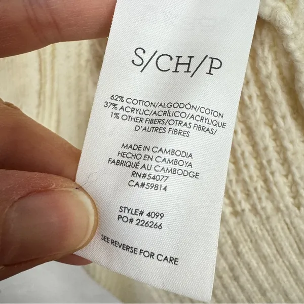 Cabi Cream Chunky Knit Cardigan Sweater Women S Duster Long Line Preppy Academia - Image 8