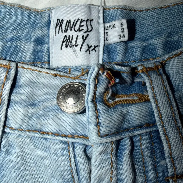 Princess Polly Light Wash Jeans High-Rise wide leg - Image 4