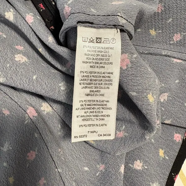 French Connection 71KPU - Bell‎ Sleeve Floral Casual Dress - Size 6 - Image 6
