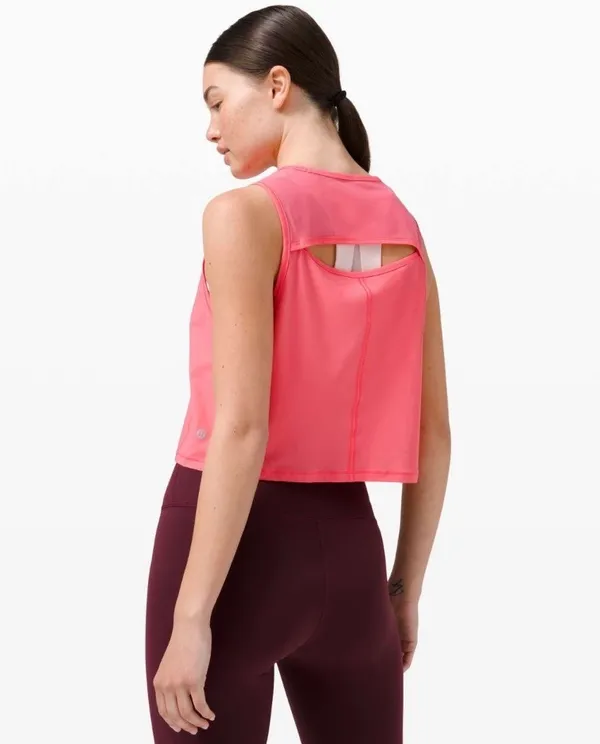 Lululemon Sculpt Tank *Cropped Guava Pink 8 - Image 4