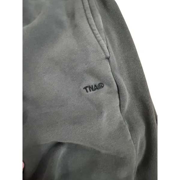 Tna Aritzia Cozy Fleece Boyfriend Sweatpant GD Black Faded Grey Large‎ L - Image 3