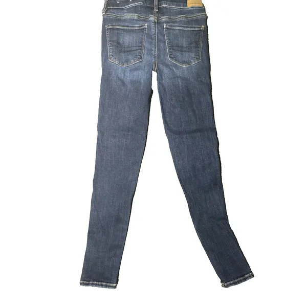 American Eagle Next Level Stretch Jeans, Women's Size 2,‎ Blue Denim - Image 2