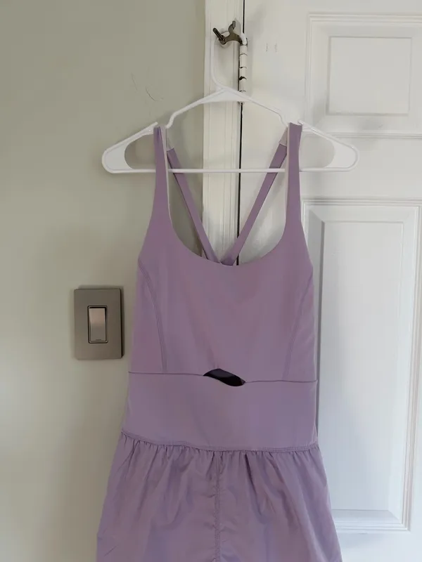 Free People Movement Righteous Runsie Athletic Romper Lilac XL Workout Tennis - Image 4