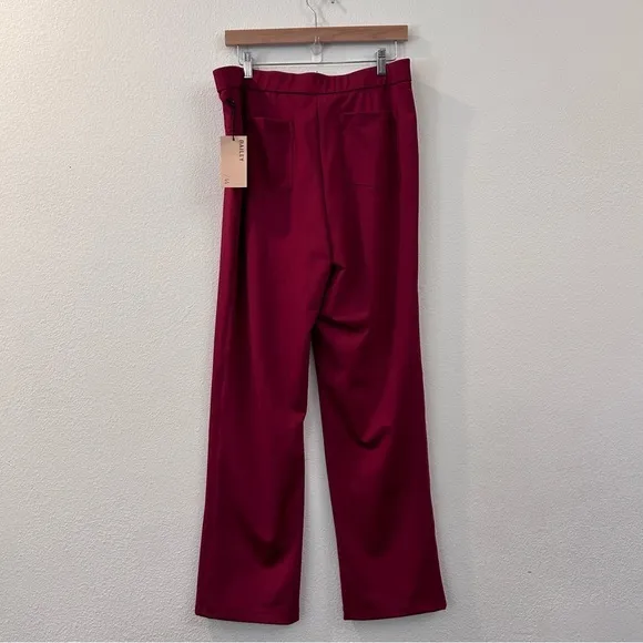 Bailey‎ 44 Gemma Straight Leg Pants Cabernet Size XL - Image 7