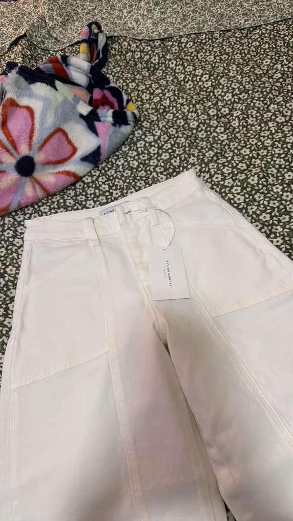 Flying monkey barrel jeans White Size 24 - Image 2