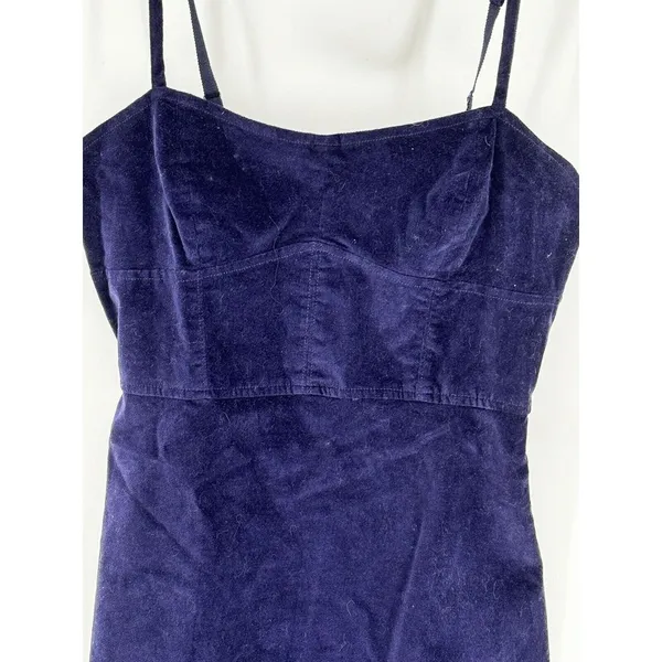 Urban Outfitters Dark Purple Bustier Velvet Dress Size Medium‎ - Image 3