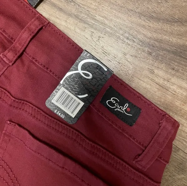 Earl Jean NWT! Women’s Zinfandel Burgundy Red Skinny Jeans Size 2 - Image 5