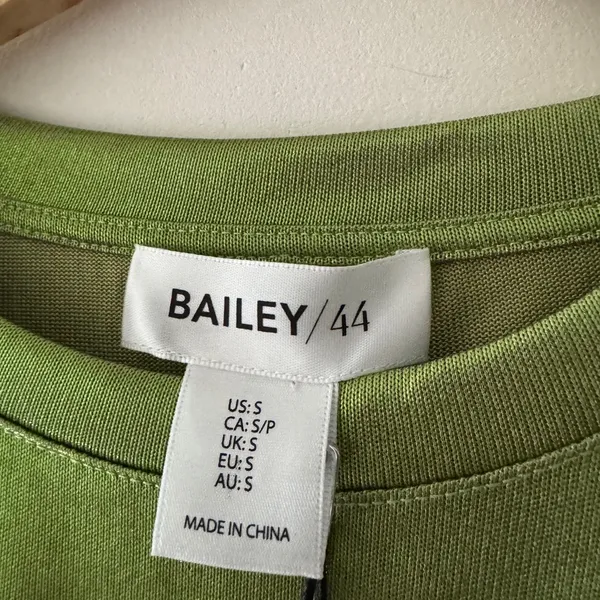 NEW!! Bailey 44 Metallic Shimmery Green Top Slightly Sheer‎ - Image 3