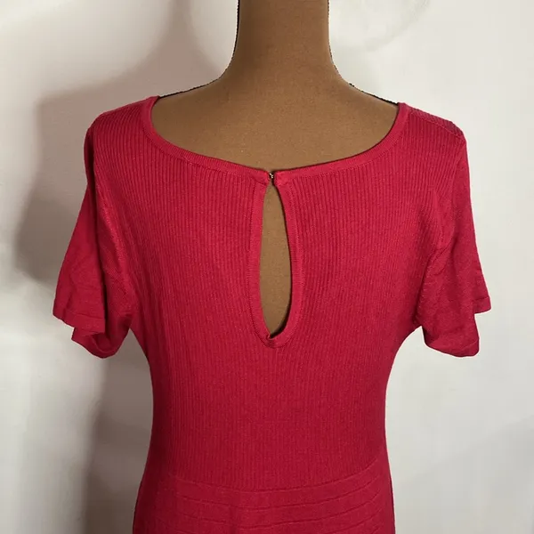 Torrid Mini Sweater Skater Dress in red size 2X - Image 7