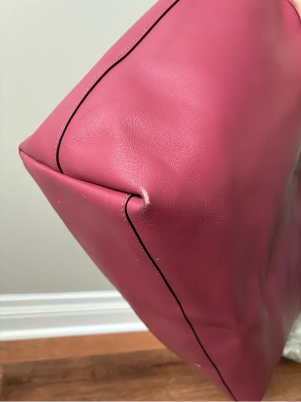 Coach Central Leather Tote 39, Peony Pink / Gold - Image 9