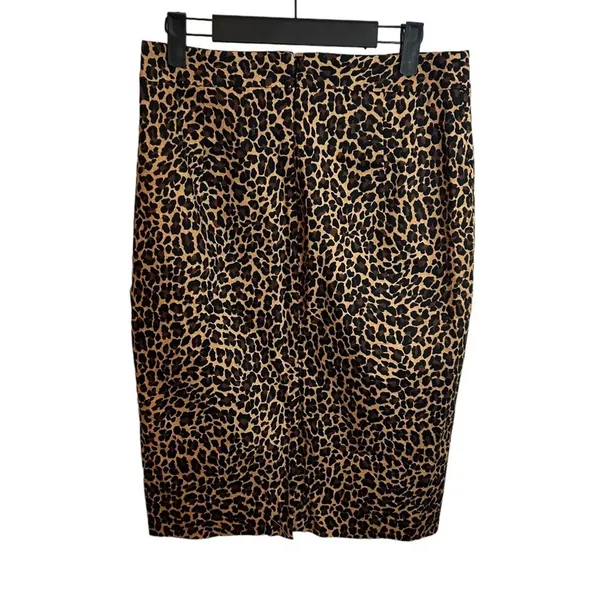 J.CREW LEOPARD NO. 2 PENCIL SKIRT - Image 4