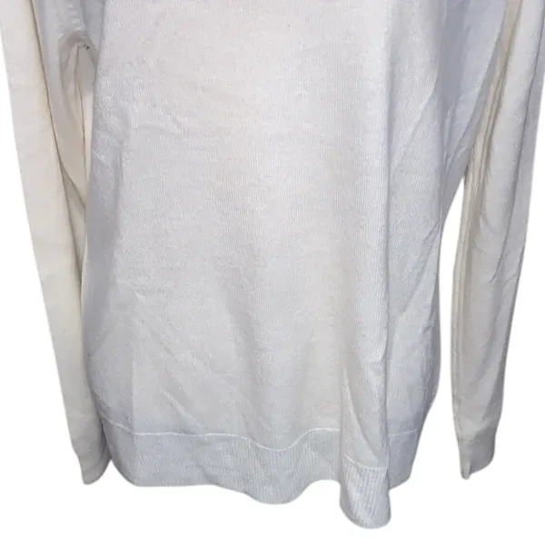 Basic Editions Cream Turtleneck Sweater Super Soft Winter - Image 3