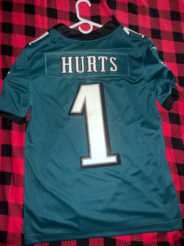Men's Philadelphia Eagles Jalen Hurts Nike Midnight Green Team Game Jersey - Image 3
