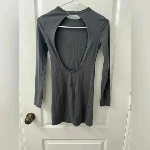 H&M Divided Long sleeve Gray Dress ( Size XS) - Image 2