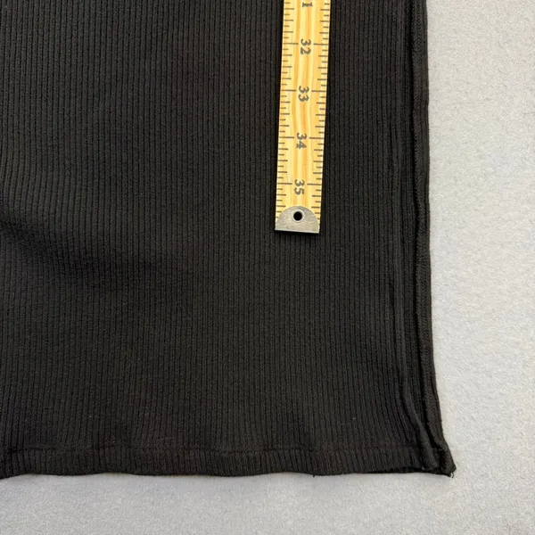 Project‎ Social T Allora Rib Strapless Maxi Dress Black Small Side Slit NWT - Image 6