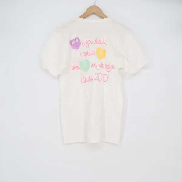 American Apparel Delta Delta Delta Tri Delta Crush 2010 V-Neck T-Shirt White S - Image 5