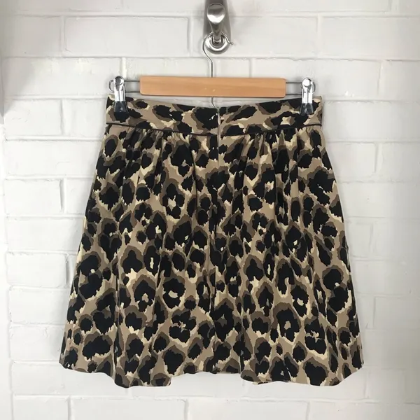 Sea New York Animal Cheetah Leopard Print Skirt Size 4 - Image 6