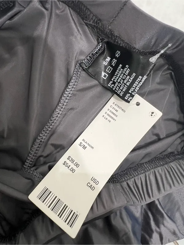 NWT Urban Outfitters Gray Metallic Liquid Leggings Size S/M - Image 4