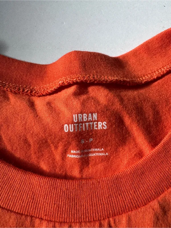 Urban Outfitters Orange Oversized Muscle Tank Top Small NWOT - Image 3