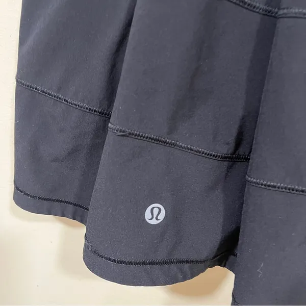 Lululemon Pace Rival Skirt Womens size 6 Skort Black Polyester Gym Stretch EUC - Image 7