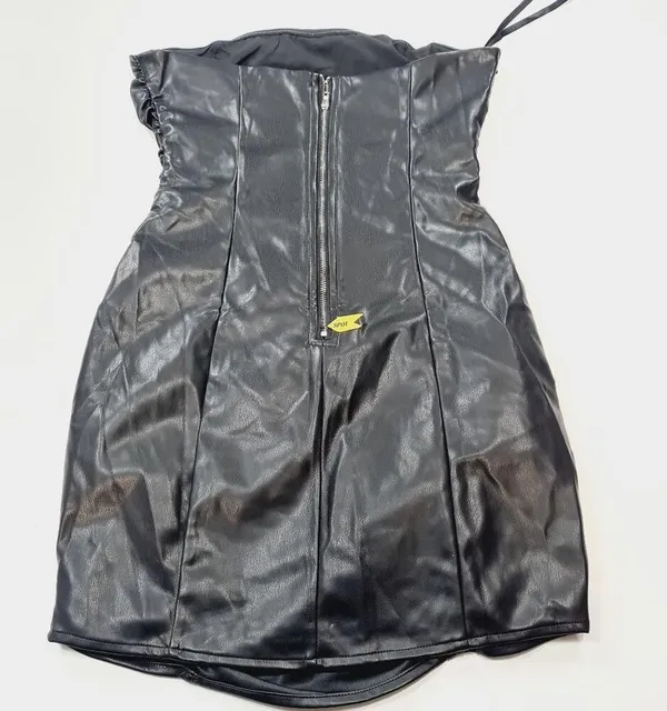 Superdown Lily Ruched Mini Dress in Black XS - Image 12
