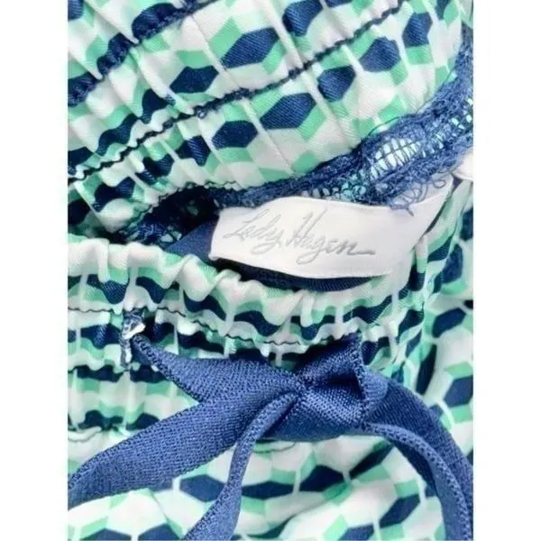 Lady Hagen Size XS‎ Green Navy Geometric Print Athletic Golf Mini Skirt Stripe - Image 8